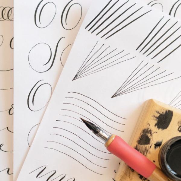 Course on Hard-Pen Character Forms and Page Layout